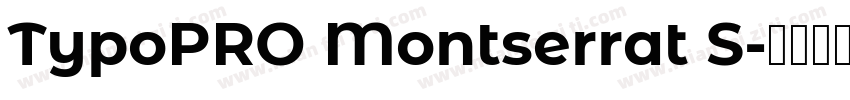 TypoPRO Montserrat S字体转换